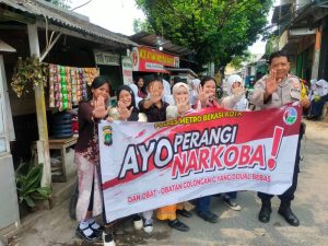 Bhabinkamtibmas Sosialisasi dan Himbauan Stop Narkoba dan Obat Daftar G di Kelurahan Jakasampurna 