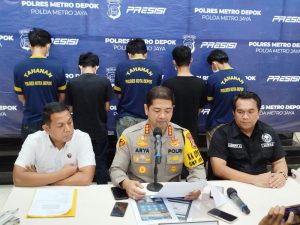 Lima Pelaku Judi Online Berhasil Diamankan oleh Sat Reskrim Polres Metro Depok