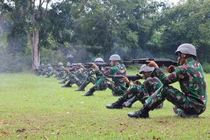 Bentuk Prajurit Yang Terlatih, Lanal Dumai Gelar Latihan Menembak