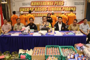 Polres Pelabuhan Tanjung Priok Ungkap Pengoplos Gas 3 Kg Subsidi ke Tabung Portable