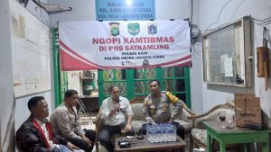 Kapolsek Koja Gelar Program Ngopi Kamtibmas di RW 09 Kelurahan Rawabadak Utara