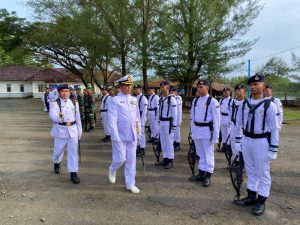 Prajurit Lanal Simeulue Laksanakan Upacara Hari Armada RI Tahun 2024 Dengan Semangat Jalesveva Jayamahe