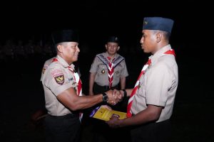 Waaster Panglima TNI Resmi Tutup Kursus Pembina Pramuka Mahir Tingkat Lanjutan Trisaka TNI TA 2024