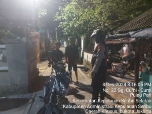 Polsek Kepulauan Seribu Selatan Gelar Patroli Malam Perintis Presisi, Antisipasi Tawuran Remaja