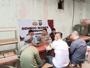 Personel Polsek Pademangan Lakukan Giat Rembug Warga Bersama Pengelola Security GBC