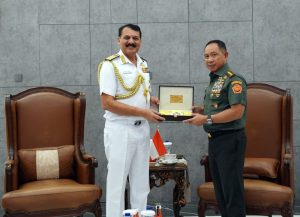 Panglima TNI Terima Kunjungan Kehormatan Kepala Staf Angkatan Laut India 